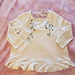 Lauren Conrad Ivory Peplum Sweater